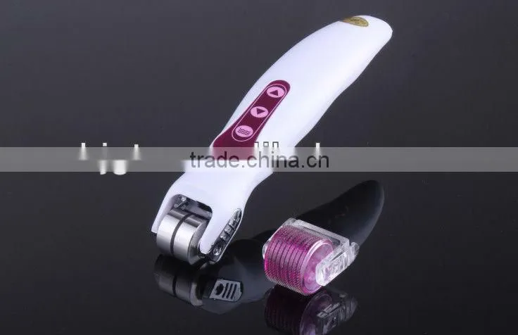 2013 CE Approved professional use Vibration+LED derma roller