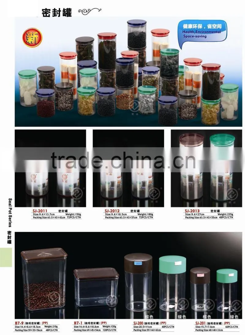 Plastic canned seal pot with lid