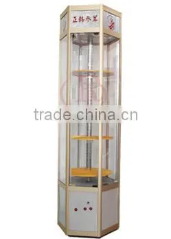 AD-2S acrylic display rotating cabinets for mobile phone