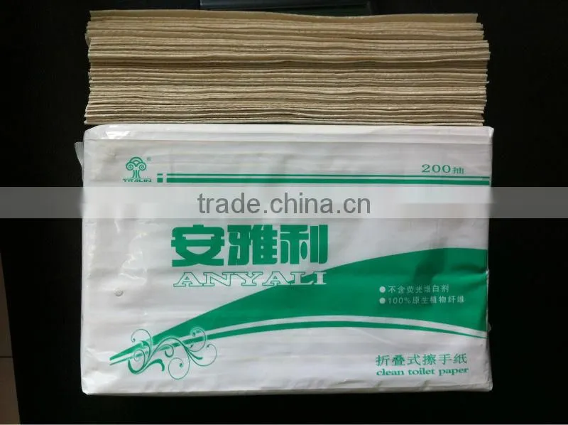 Unbleached Strong Water Absorption Hand Tissue Towel