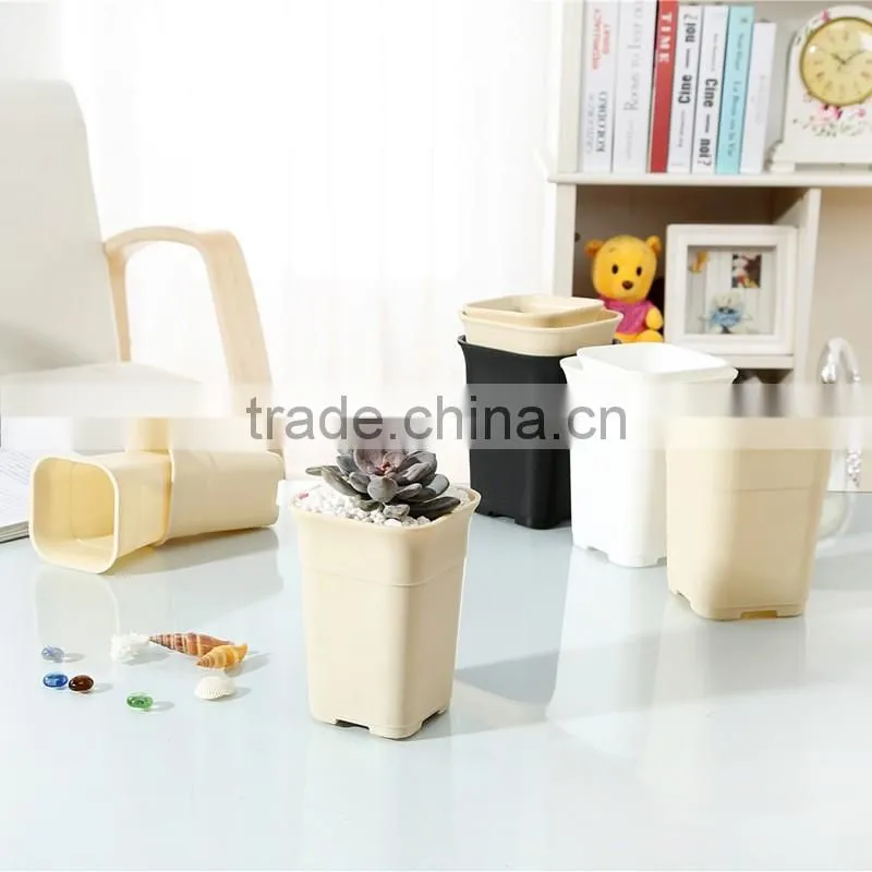 High Quality Colorful Plastic Flower Pots 12*15.5CM