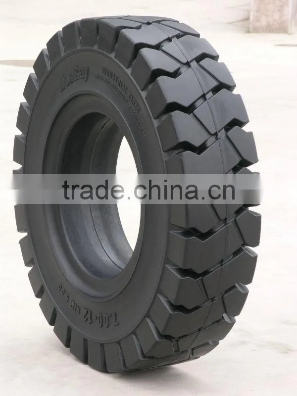 high performance 8.25-12 solid rubber tyres for industrial forklift with factory price