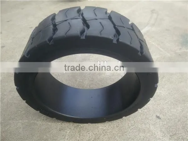 China best press on solid tyre manufacturer Forklift tire