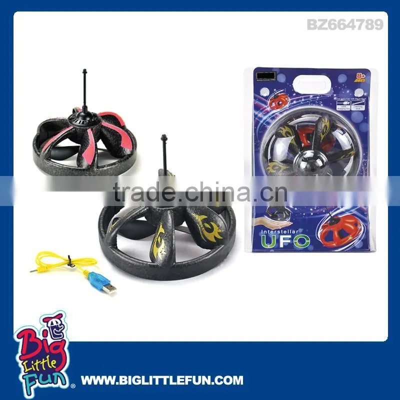 2 channel inductive remote control ufo flying saucer with light and USB