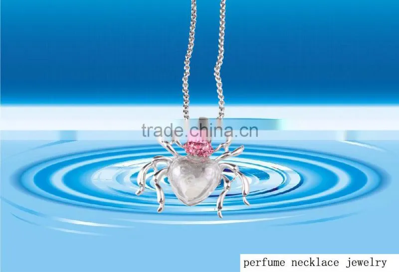 Spider Shape Jewelry Pendant Glass Perfume bottle jewelry