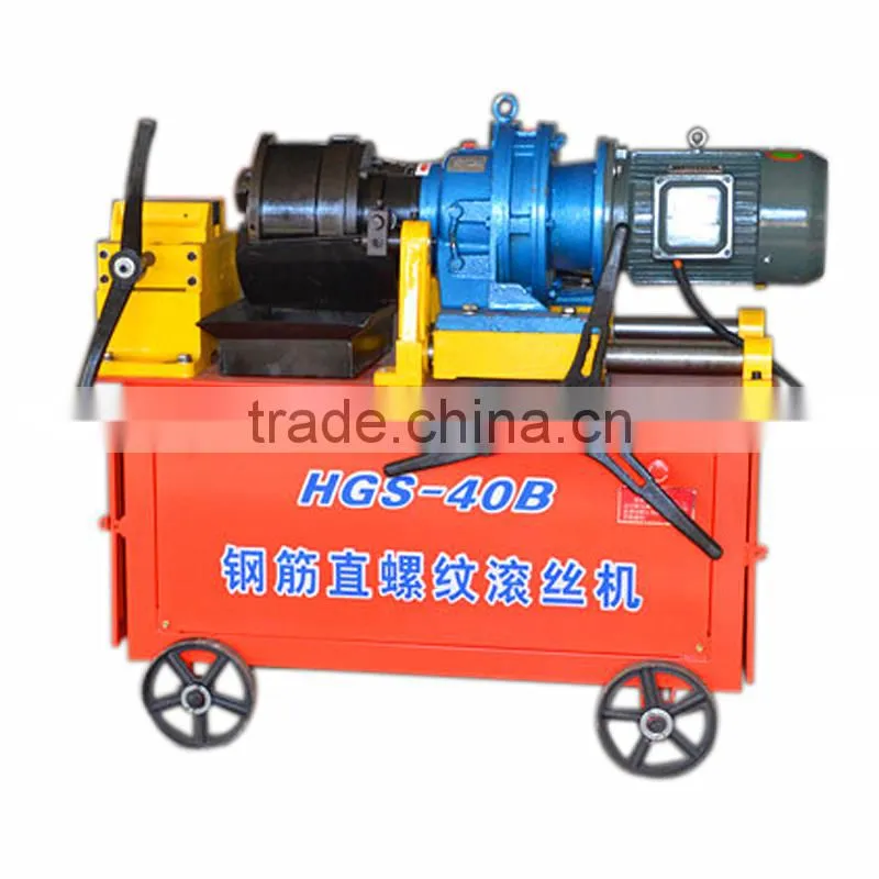 Competitive price rebar parallel thread rolling screw making machine