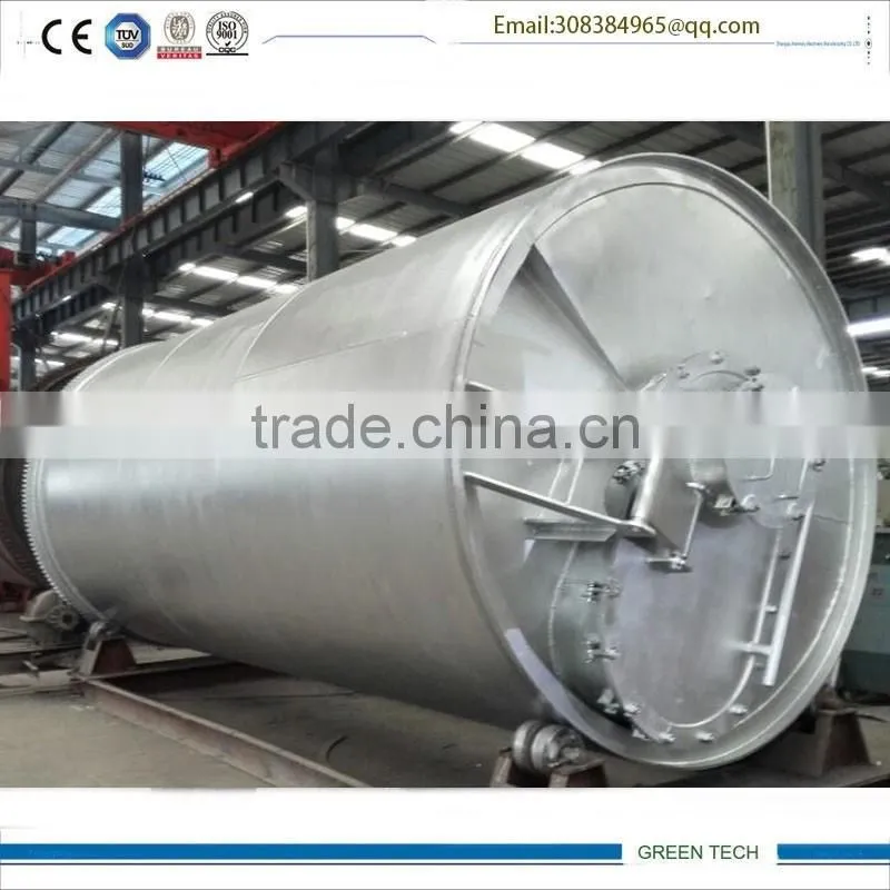 Waste to diesel oil recycling plant by pyrolysis and catalyst