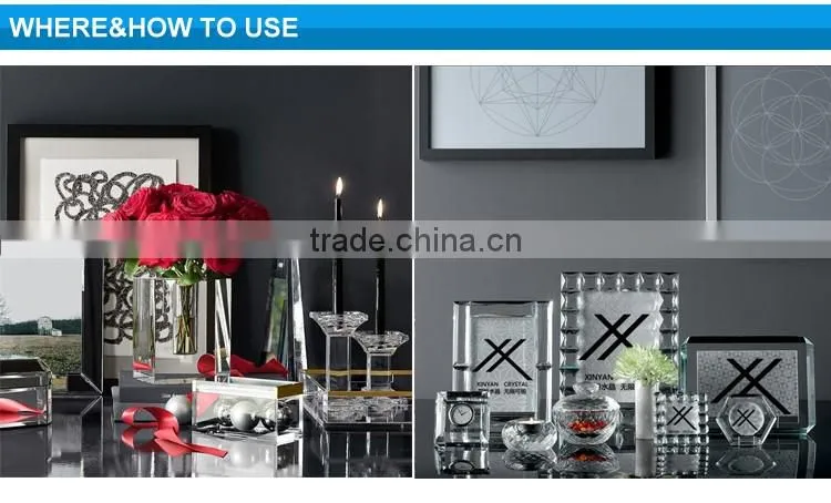Top selling attractive style crystal photo frame wholesale for wedding decoration/souvenir