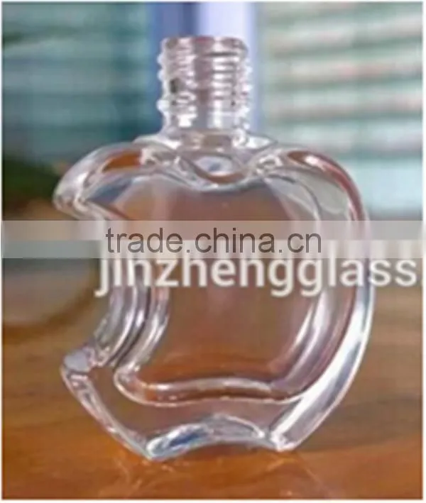 2015 hot selling customized empty nail polish bottle , apple shaped nail polish bottles