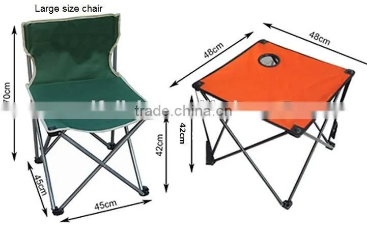 Outdoor folding chair and tables set