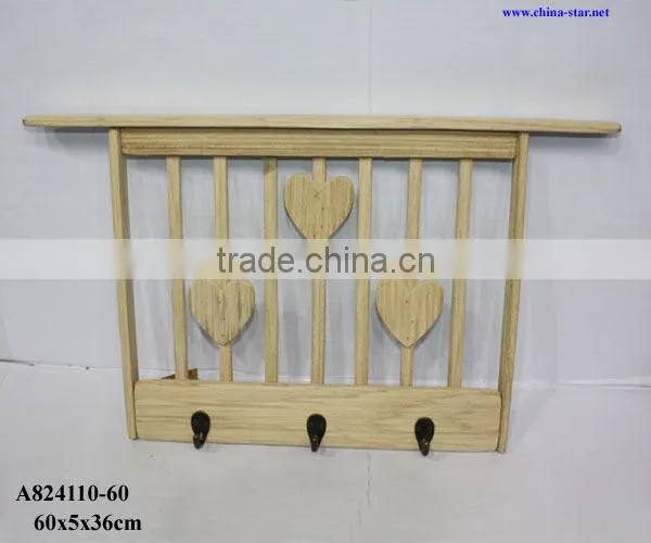 wooden display hook for wall decoration