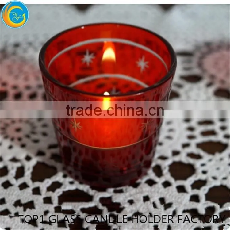 Red votive candle holders bulk with scented candles