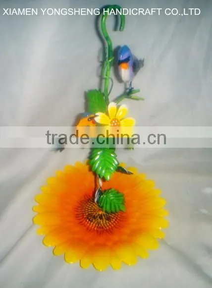 beatiful and colourful garden treasures bird feeders