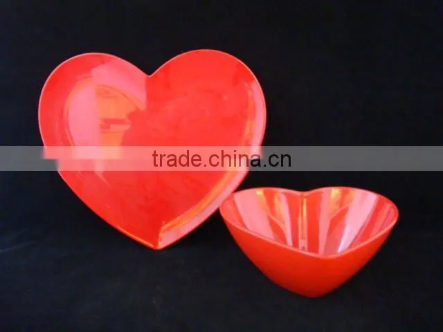 Melamine plate dinnerware set melamine apple plate and bowl set