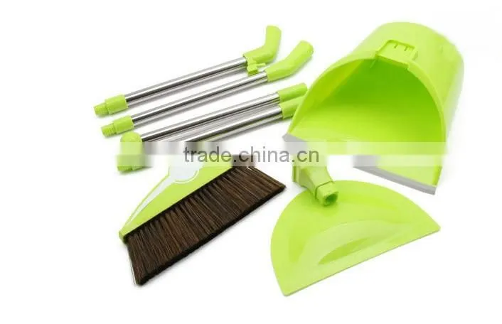 2014 long handled stainess steel dustpan and brush suit