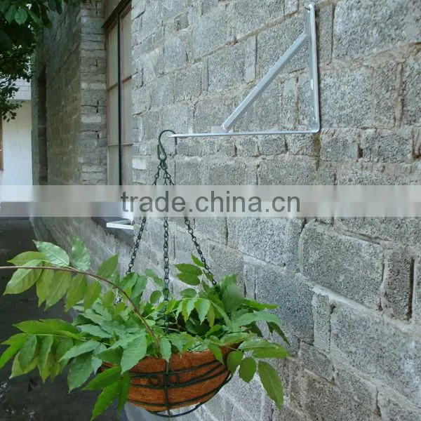 hanging coconut fiber flower basket with wall hook