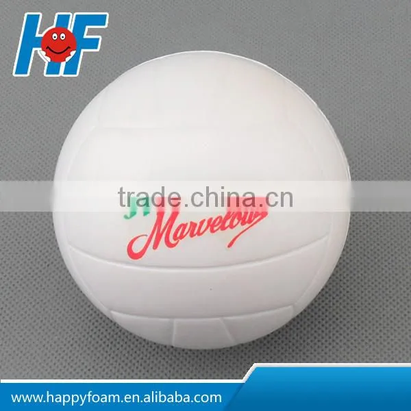 63MM or customized size PU foam volleyball anti stress squeeze juggling balls