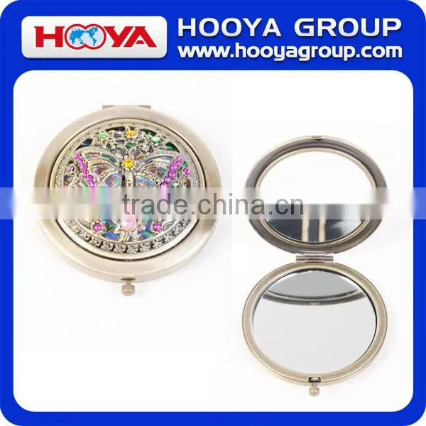 Dia. 7.0cm Round Metal Cosmetic Mirror for Makeup