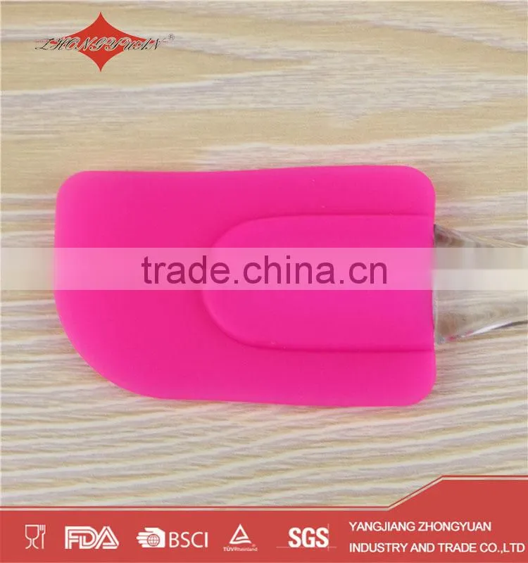Food grade silicone spatula with plastic handle