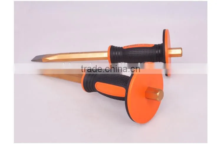 Hex pointed CRV chisel With rubber handle