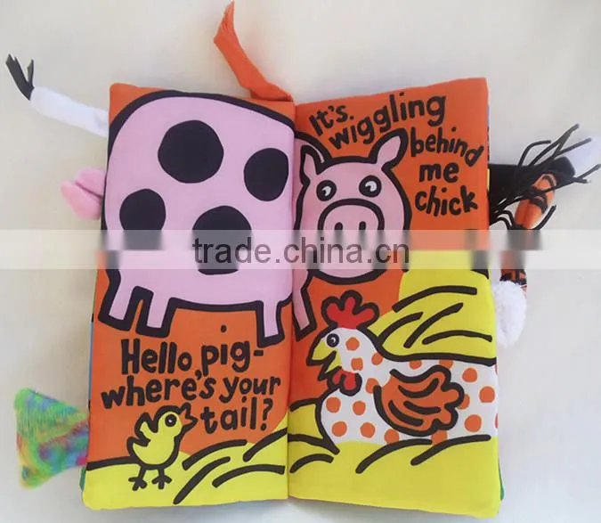 New born Baby Infant Developmental Soft Animal cloth book