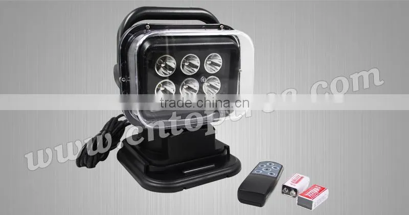 Waterproof ip68 Powerful 30W12V 24V LED Marine Military Portable Remote led search light