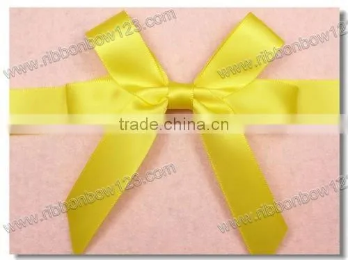 Pre Made Satin Ribbon Bow With Loop Gift Ribbon Bow