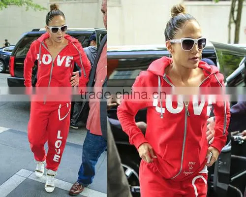 NEW LADIES WOMENS CELEBRITY PEACE LOVE SWEATSHIRT TRACKSUIT