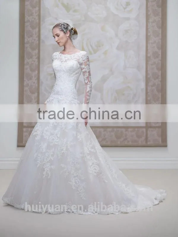 sex lace mermaid bridal muslim hijab long sleeve wedding dress