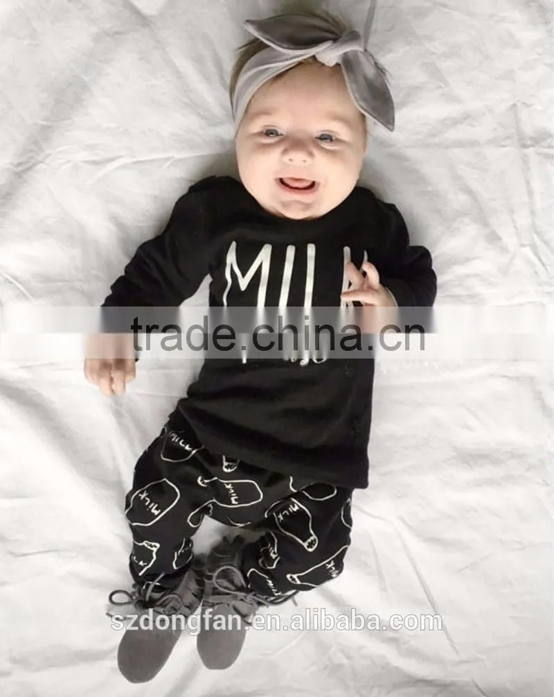 New 2016 fashion baby boy clothes cotton cartoon short-sleeved t-shirt+pants infant clothes 2pcs suit baby girl clothing sets