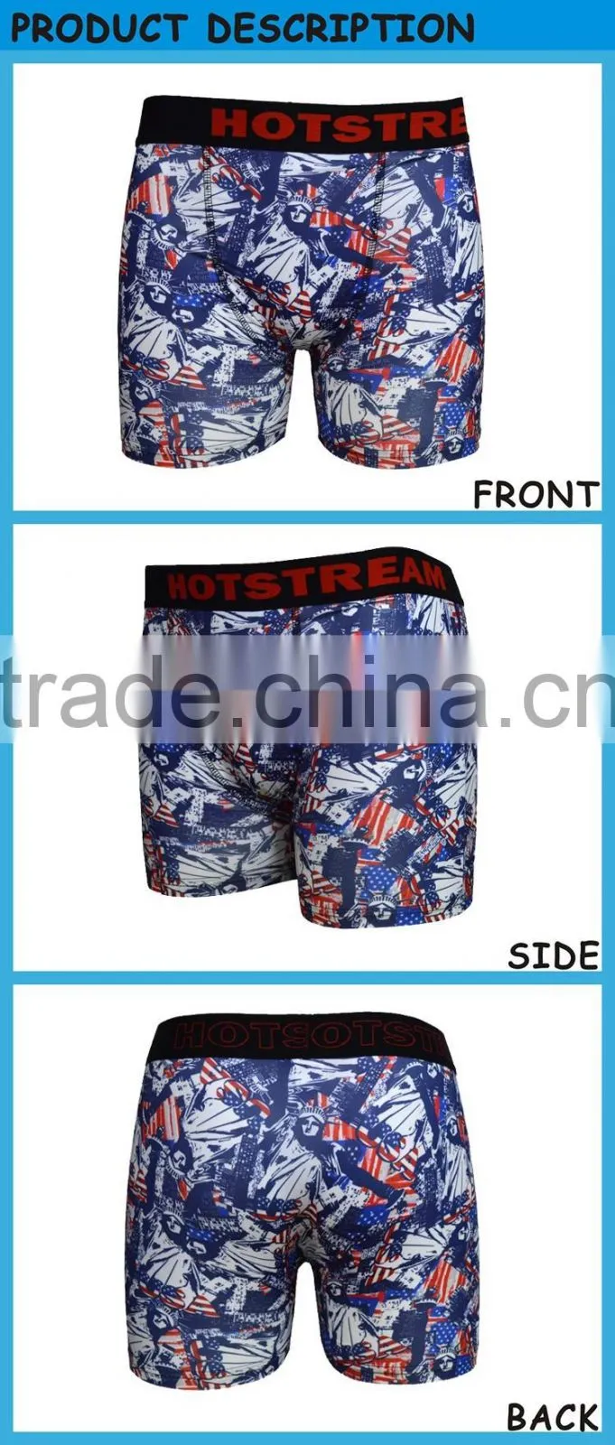 Wholesales American Man Underwear Boxers