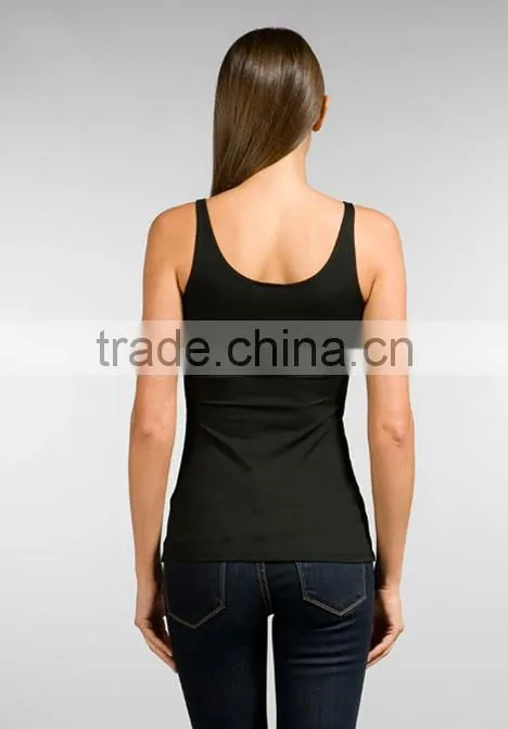 women's skinny black top tank