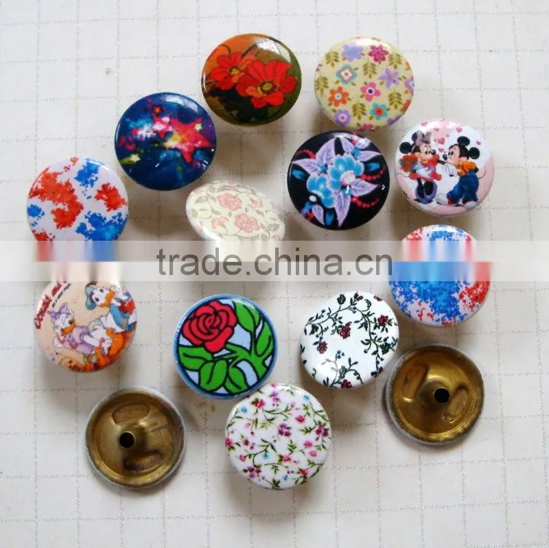 flower pattern snap button