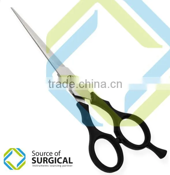 rubber plastic handle scissors for Office Use B-PHS-38