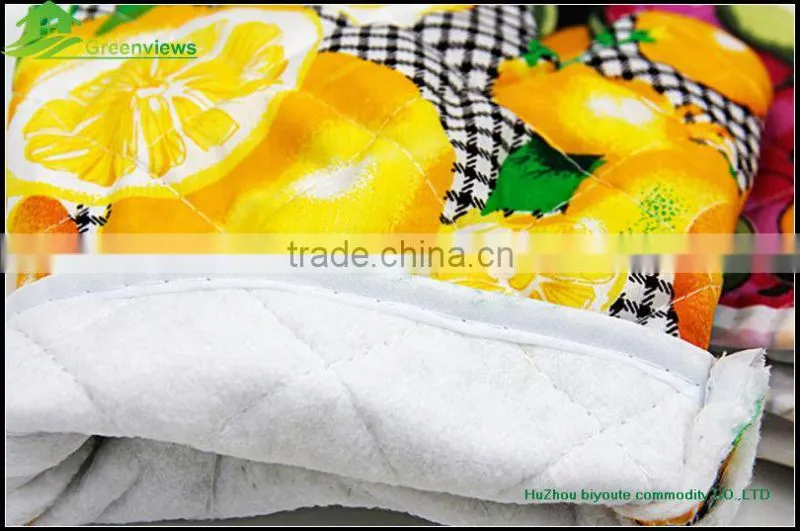 2pc kitchen set oven glove pot holder cotton printed oven mitt and pot holder set for kitchen