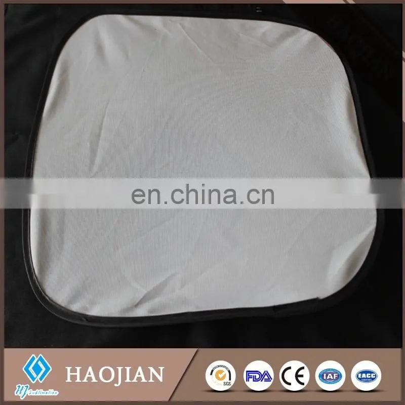 Sublimation high quality 100% polyester printing car sunshade with DIY logo