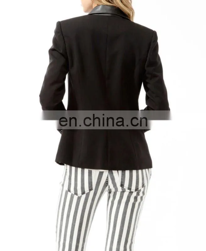 CHEFON Coated Collar Blazer Womens CFB0031