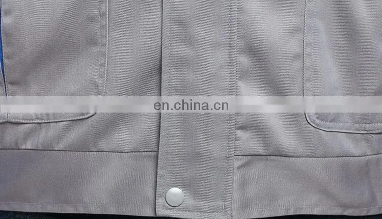 Customized Spring/Autumn Cotton Lapel Work Clothing Labor Uniform with Full Sleeve for Man