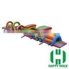 Adult inflatable obstacle course, outdoor giant inflatable intaractive game for sale