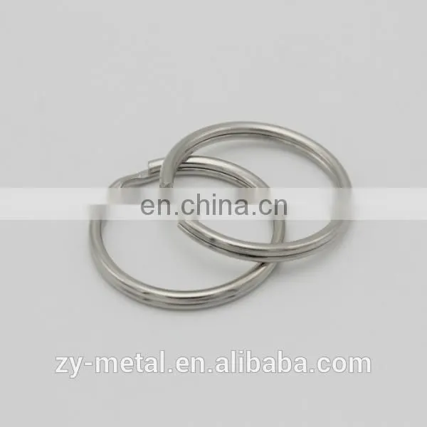 Simple 25mm key ring hook metal key chain for gifts and crafts