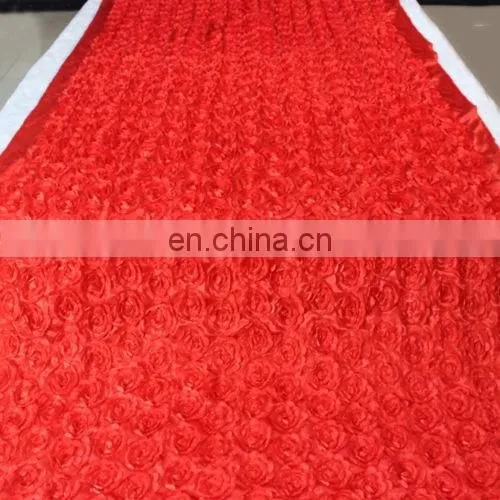 3D Rose Flower Home Decor Stage Hall Carpet Wedding Aisle Runner