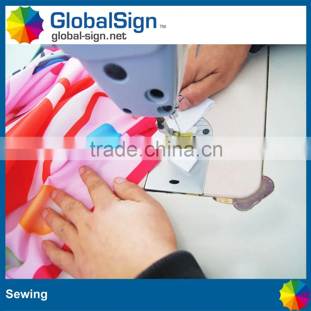 Good quality printed polyester banners for backdrops from shanghai GlobalSign