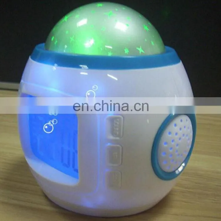 muti-colors Digital Thermometer led star sky projector clock
