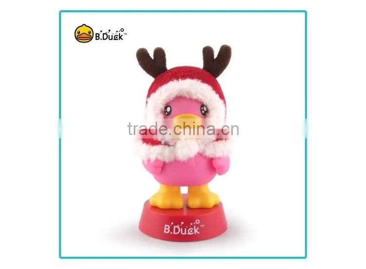 B.Duck plastic pvc vinyl figurine for Christmas promotional