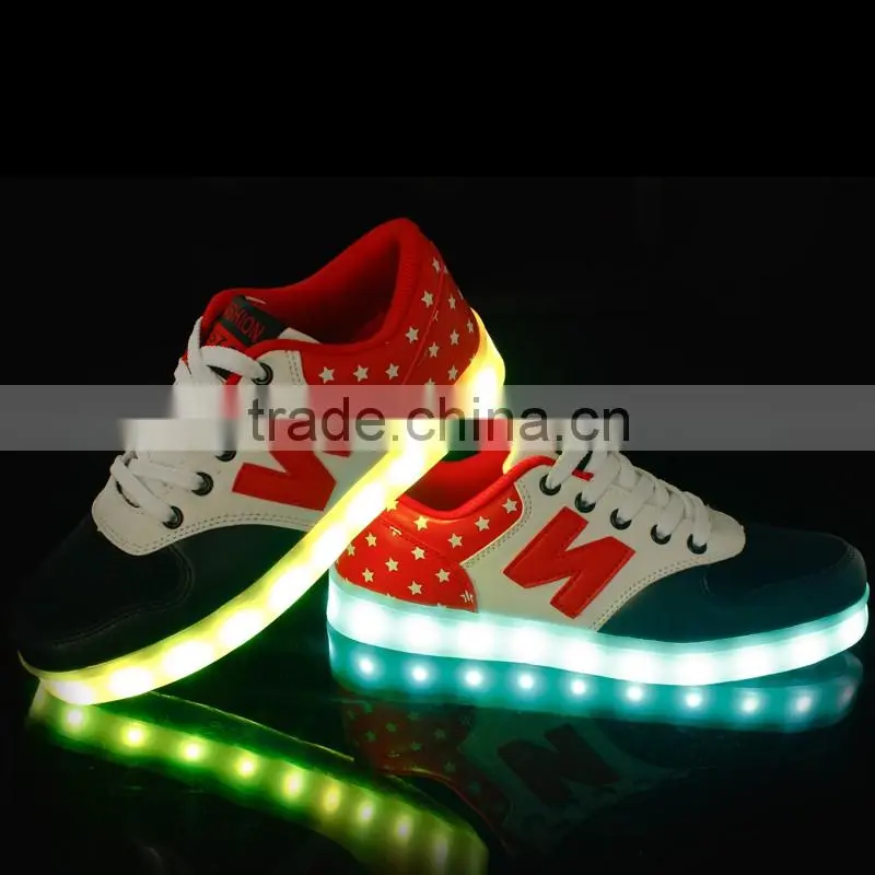 2016 new coolest seven color with usb adults led light running led shoes,hot sale led light running shoes