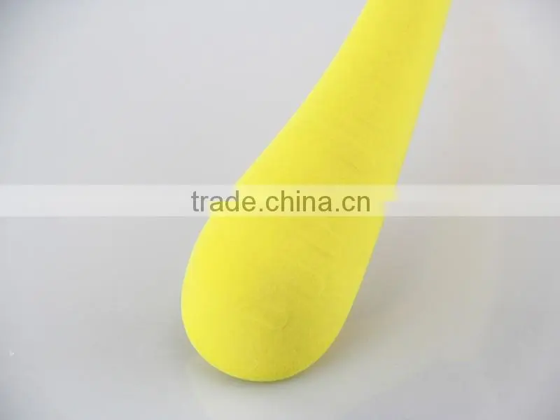 IMY-324 yellow velvet colored hanger for kids velvet cute hanger