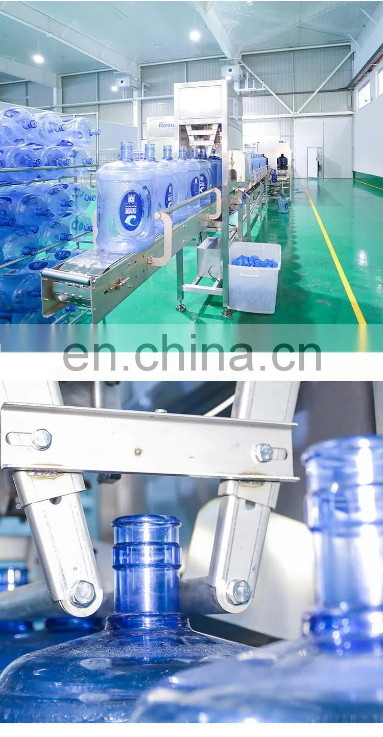 Stainless steel automatic electrical complete 3in1 5 gallon 6 head plastic bottled pure drinking mineral water filling machine