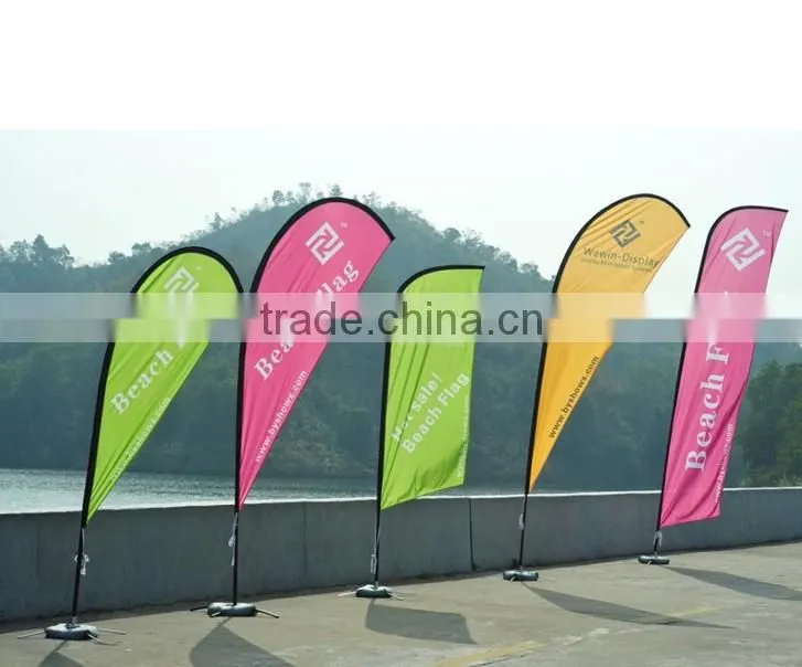 Beach flag bases Teardrop banner flag guangzhou