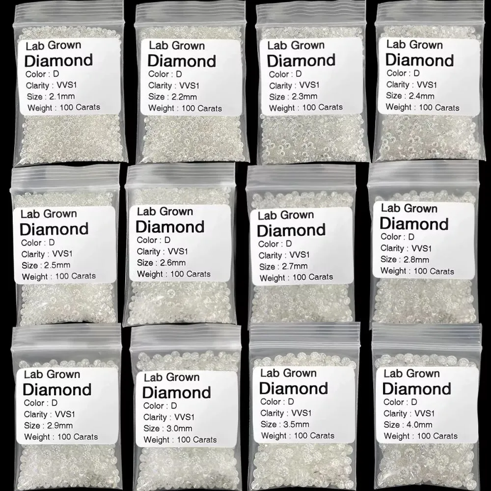 Lab-Grown Melee-Diamanten im Großhandel: 0,9 mm – 3,0 mm HPHT Vollschliff für höchste Juwelierkunst