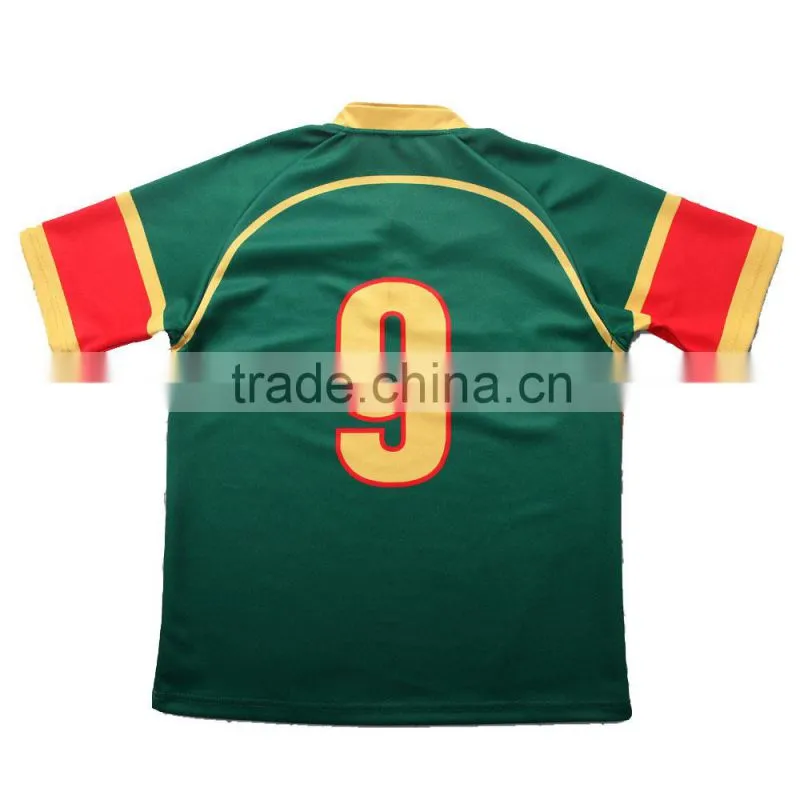 Men's Custom design pattern full sublimation rugby jersey